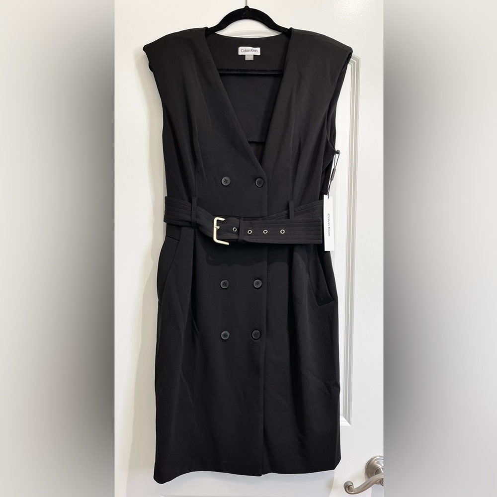 NWT | Calvin Klein | Women’s Size 12 | Black Sleeveless Dress